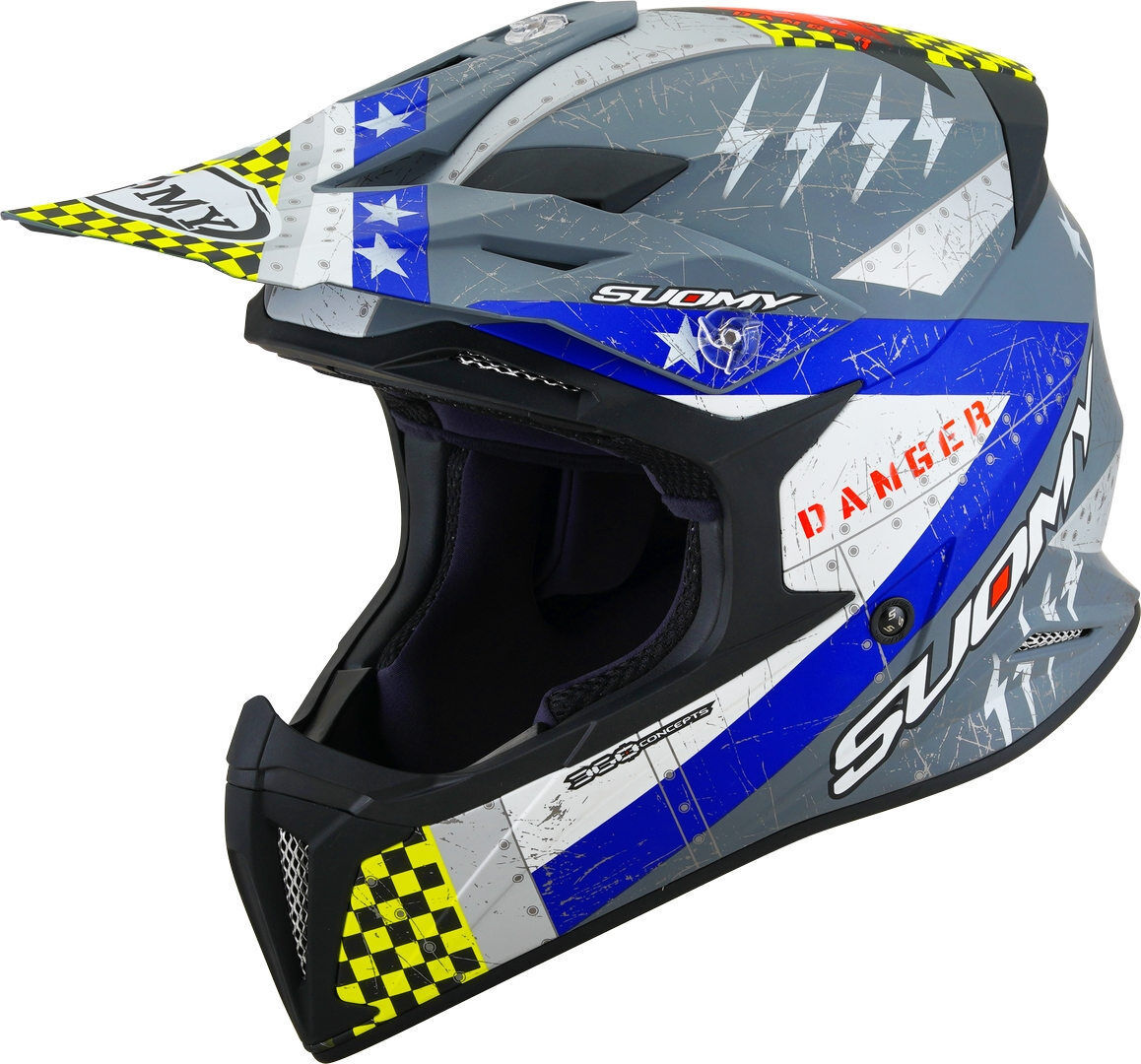 Suomy X-Wing Jetfighter Casco de motocross - Azul (M)