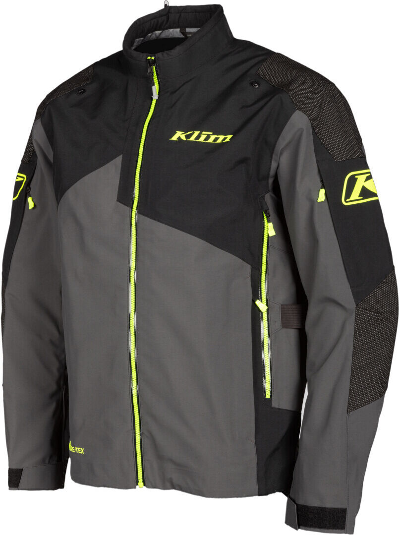 Klim Raptor GTX Chaqueta textil de motocicleta - Negro Gris Amarillo (S)