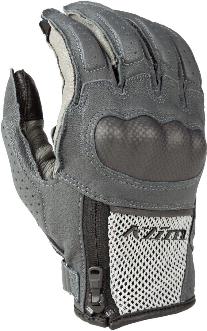 Klim Induction 2023 Guantes de motocicleta - Negro Gris Plata (XL)