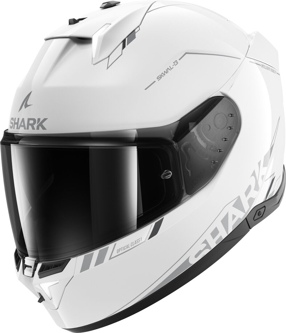 Shark Skwal i3 Blank SP Casco - Blanco Plata (XL)