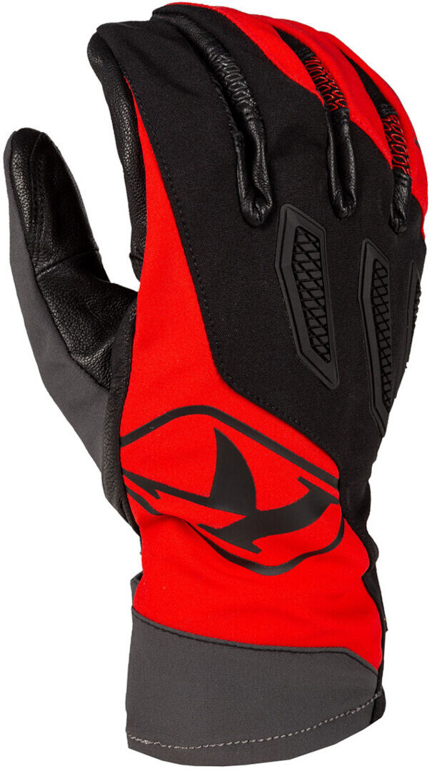 Klim Spool Guantes de motocross - Negro Gris Rojo (M)