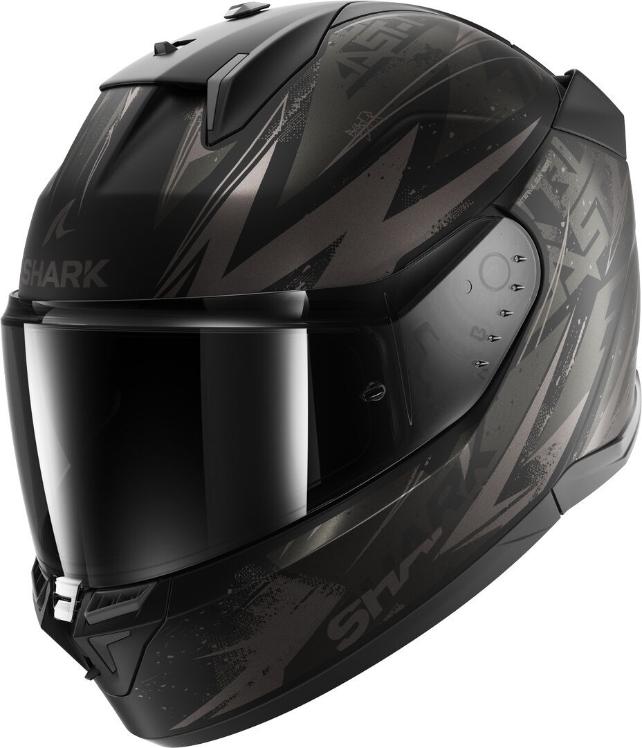 Shark D-Skwal 3 Blast-R Casco - Negro Gris (L)