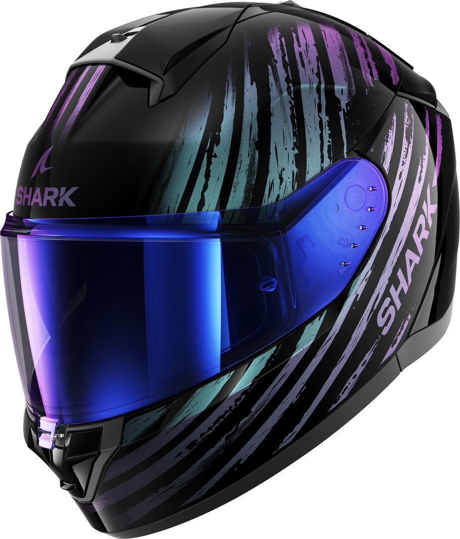 Shark Ridill 2 Assya Casco - Negro Azul Lila