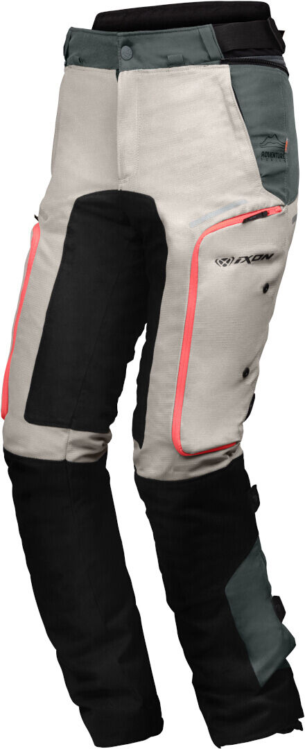 Ixon Vidar Pantalones textiles de motocicleta - Negro Beige (3XL)