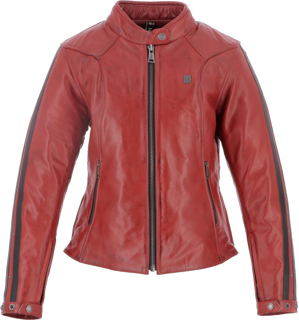 Helstons Victoria Chaqueta de cuero para damas - Rojo (S)