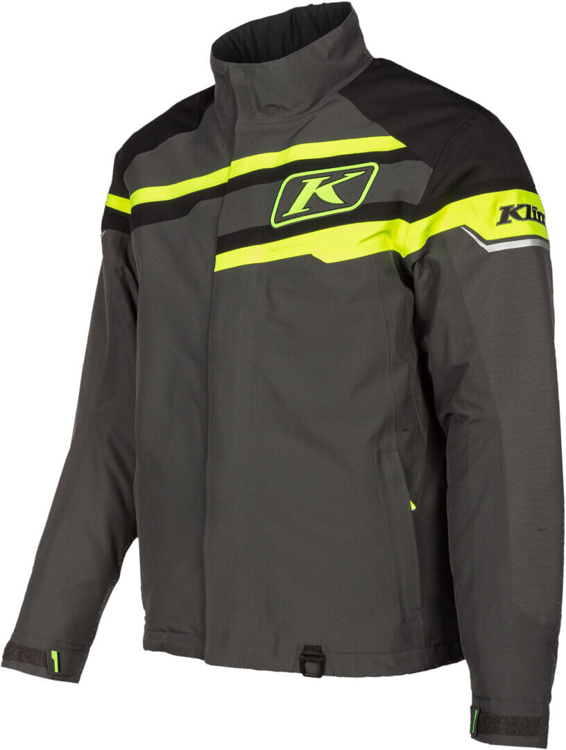 Klim ate 2022 Chaqueta para moto de nieve - Negro Gris Amarillo (XL)