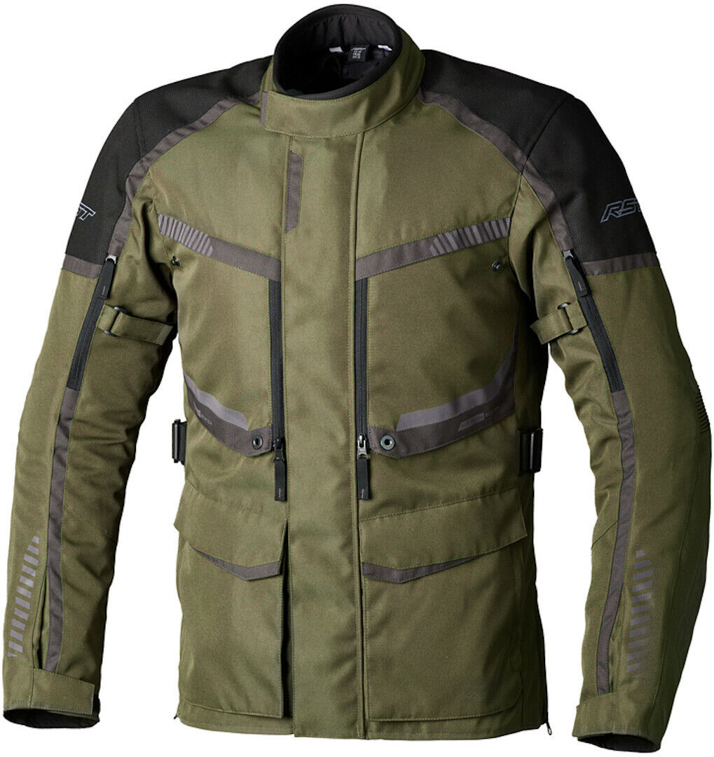 RST Maverick Evo Chaqueta textil de motocicleta - Verde Marrón (S)