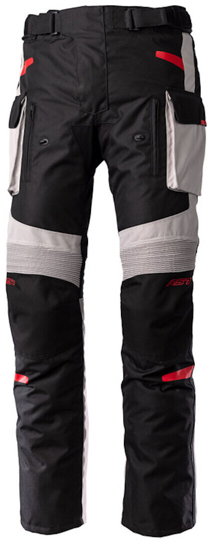 RST Endurance Pantalones textiles de motocicleta - Negro Gris Rojo (3XL)