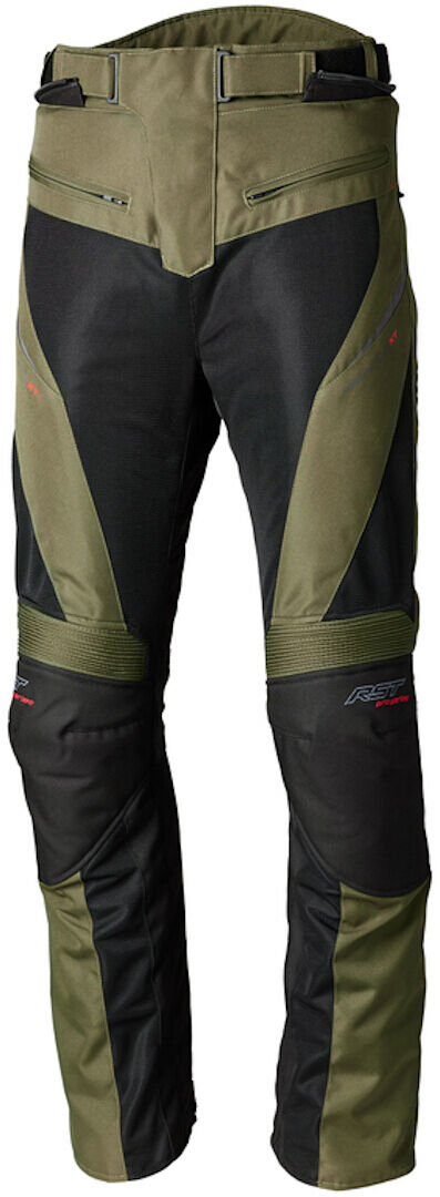 RST Ventilator XT Pantalones textiles de moto - Negro Verde (L)
