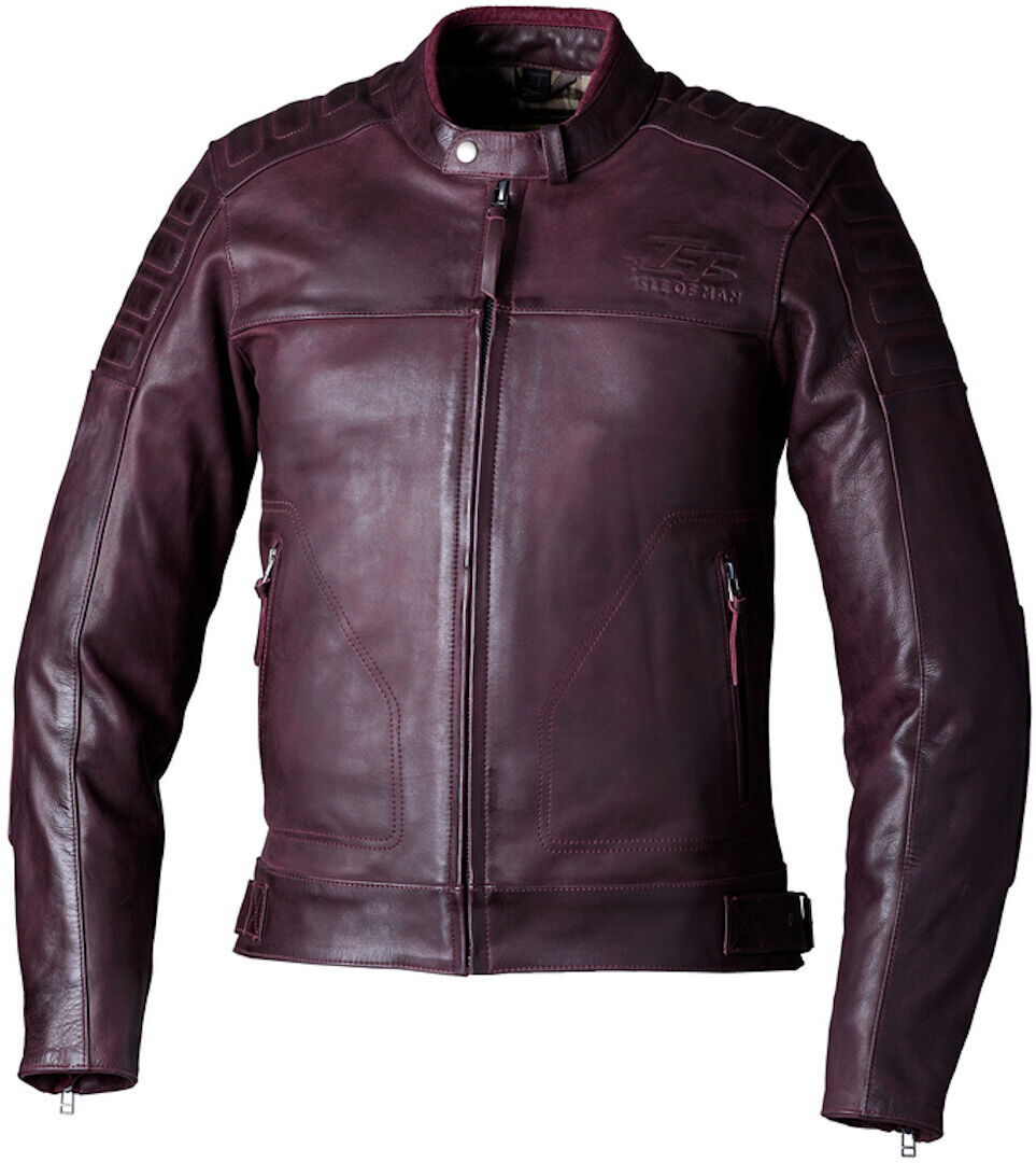 RST IOM TT Brandish 2 Chaqueta de cuero de motocicleta - Rojo (S)