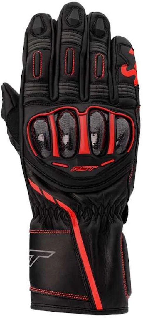 RST S1 Guantes de motocicleta - Negro Rojo (M)