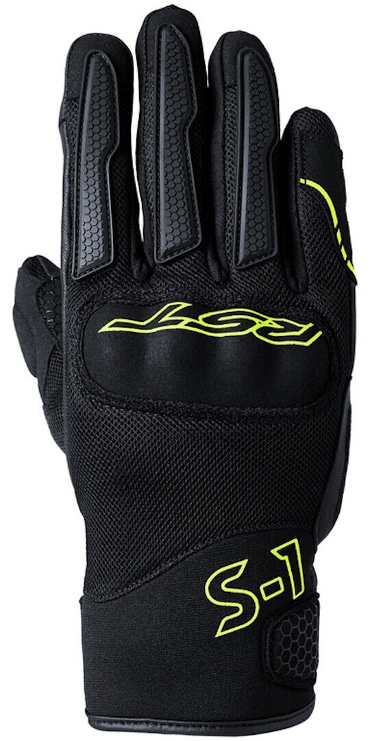 RST S1 Mesh Guantes de motocicleta - Negro Amarillo (L)