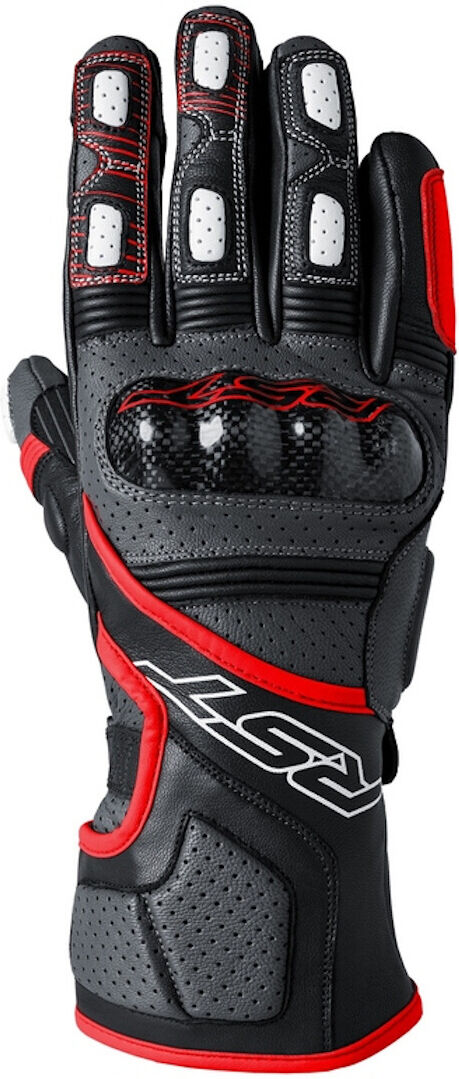 RST Fulcrum Guantes de motocicleta - Negro Rojo (S)