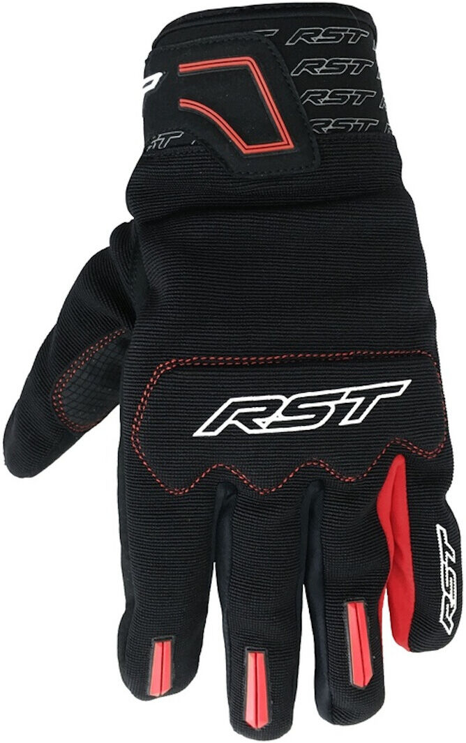 RST Rider Guantes de motocicleta - Negro Rojo (2XL)