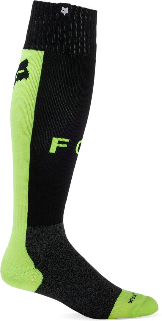 Fox 360 Core Calcetines de motocross - Negro Amarillo (M)