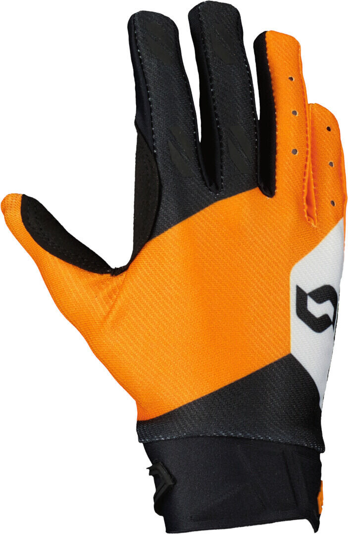 Scott Evo Track Guantes de motocross para niños - Negro Naranja (S)