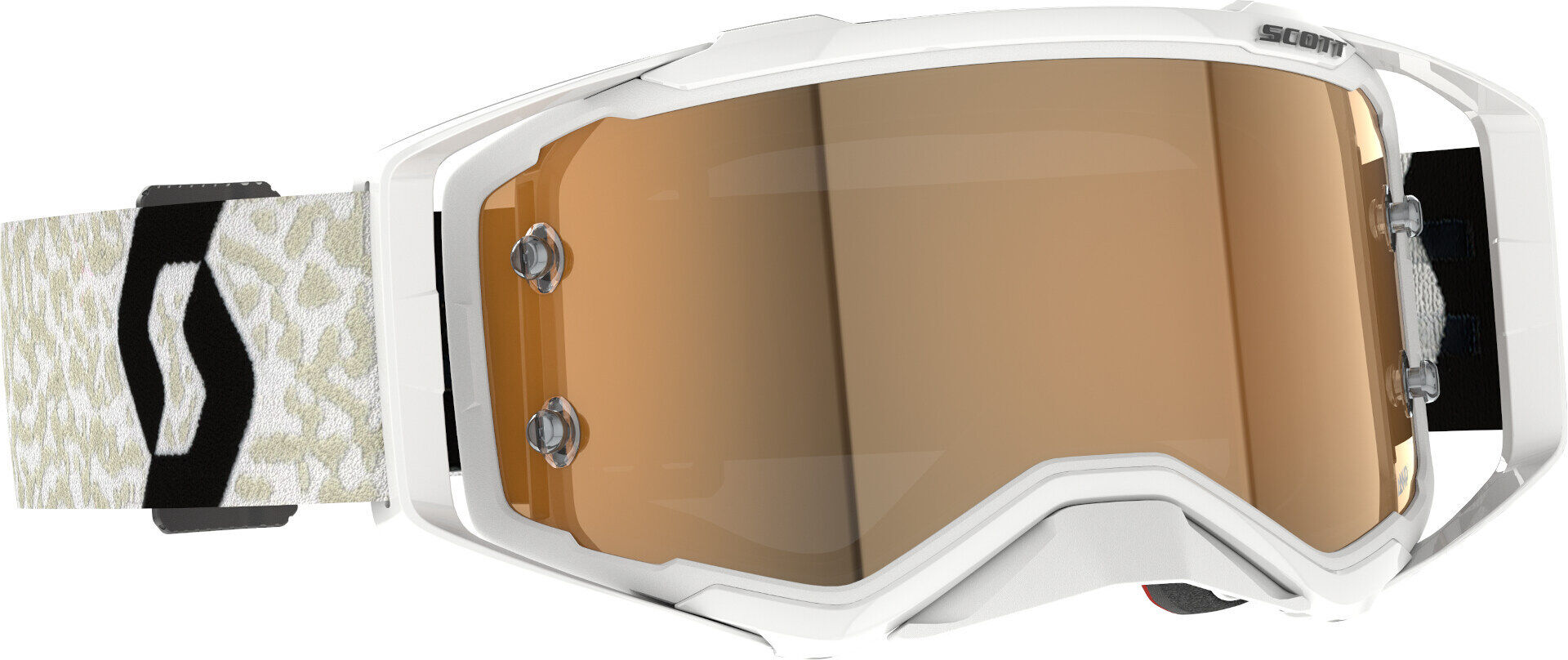 Scott Prospect AMP Chrome Gafas de motocross blancas/negras - Negro Blanco (un tamaño)