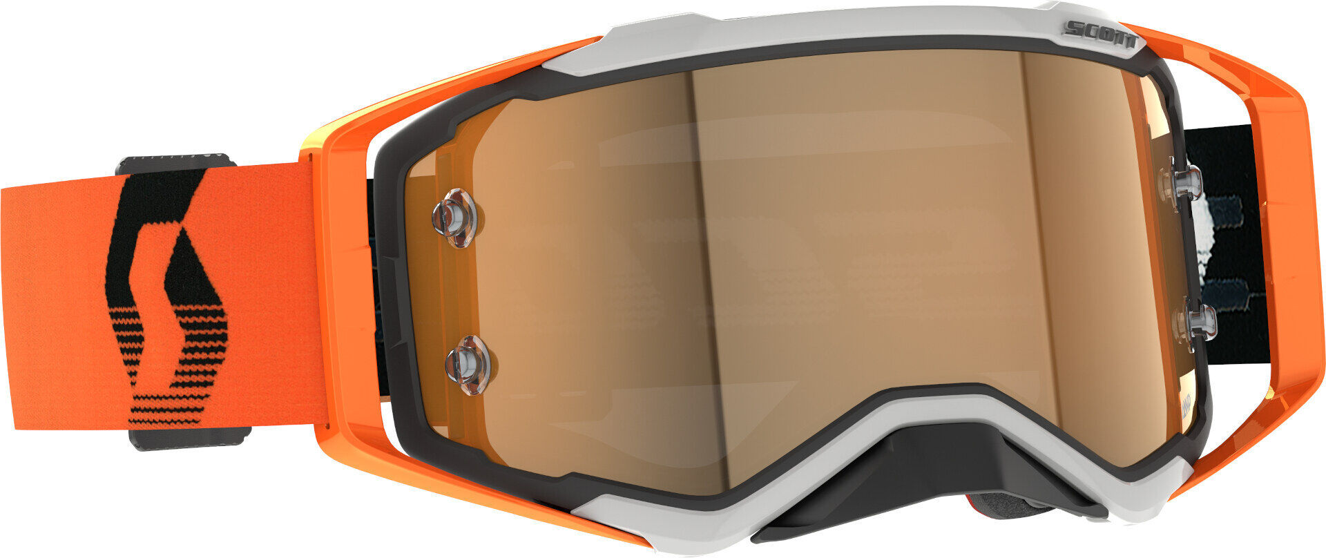 Scott Prospect AMP Chrome Gafas de motocross - Negro Naranja (un tamaño)