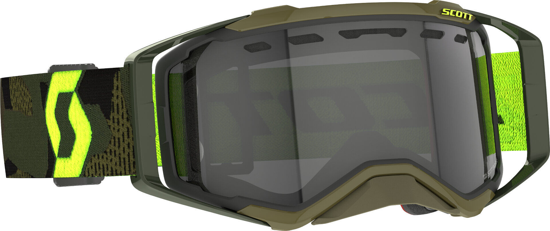 Scott Prospect Enduro Light Sensitive Camo Gafas de motocross - Negro Gris Verde Marrón (un tamaño)