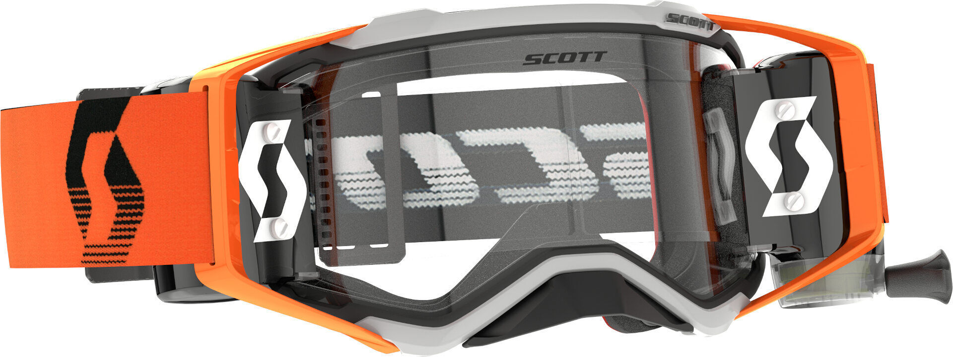 Scott Prospect WFS Roll-Off Gafas de motocross naranja/negro - Negro Naranja (un tamaño)