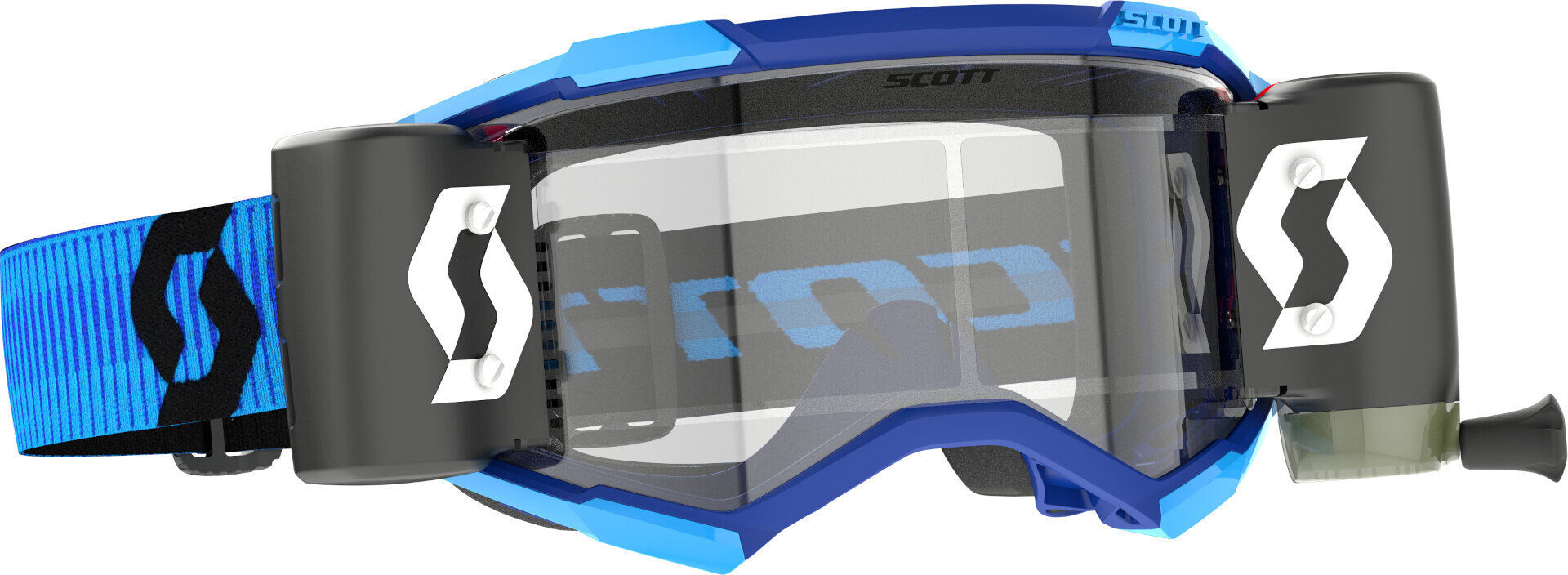 Scott Fury WFS Roll-Off Gafas de motocross - Negro Azul (un tamaño)