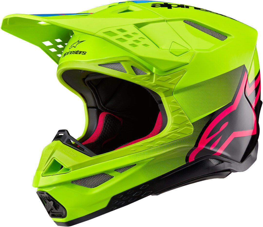 Alpinestars Supertech S-M10 Unite 2024 Casco de motocross - Negro Verde (L)