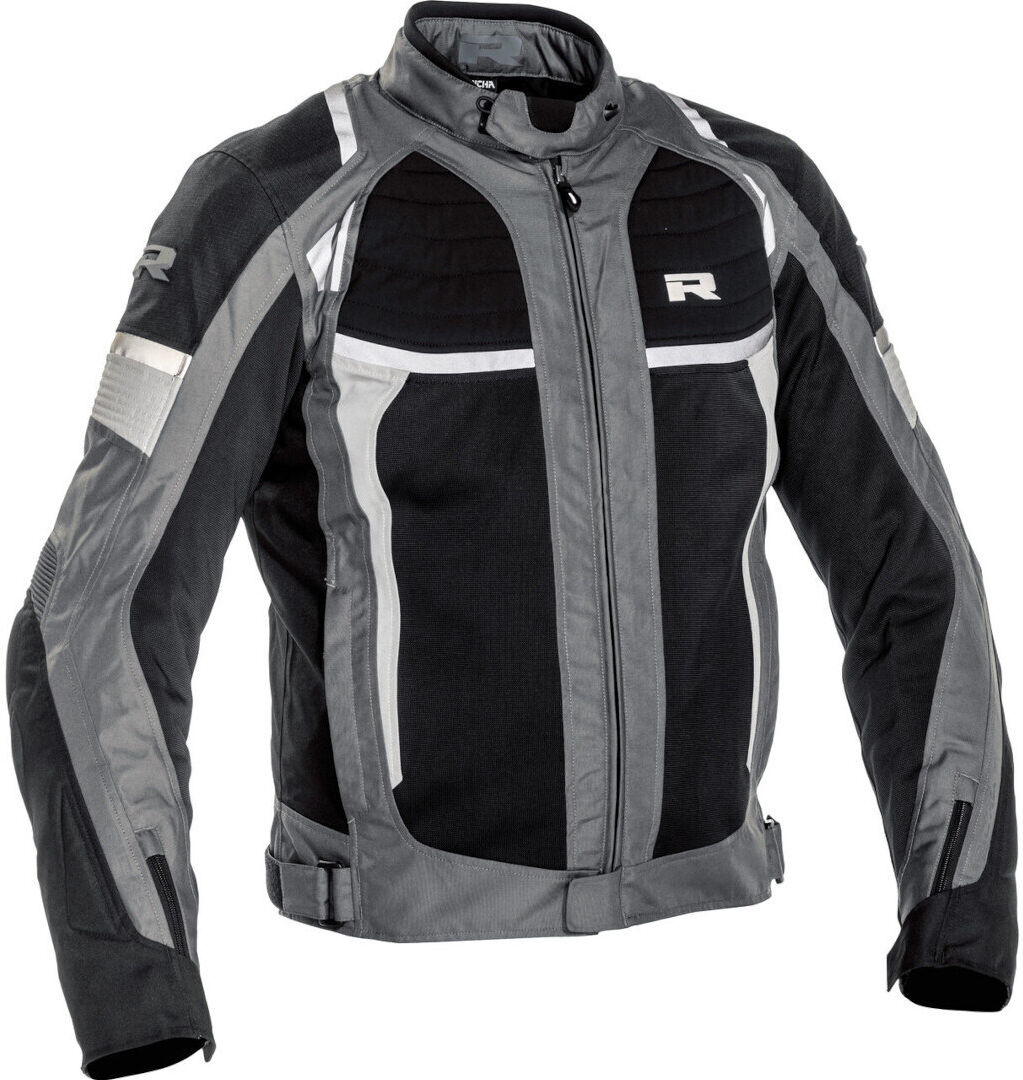 Richa Airstream-X chaqueta textil impermeable para motocicleta - Negro Gris (6XL)