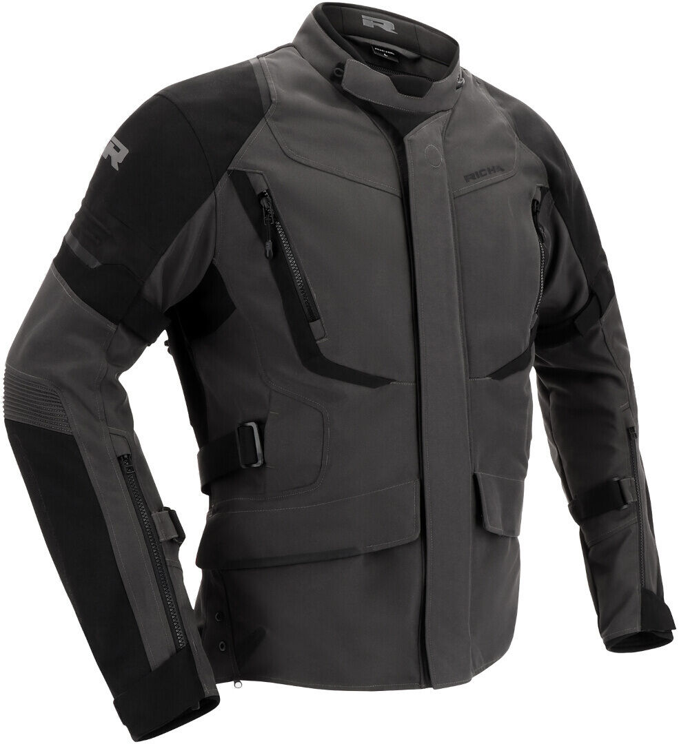 Richa Cyclone 2 Gore-Tex chaqueta textil impermeable para motocicletas - Negro Gris (3XL)