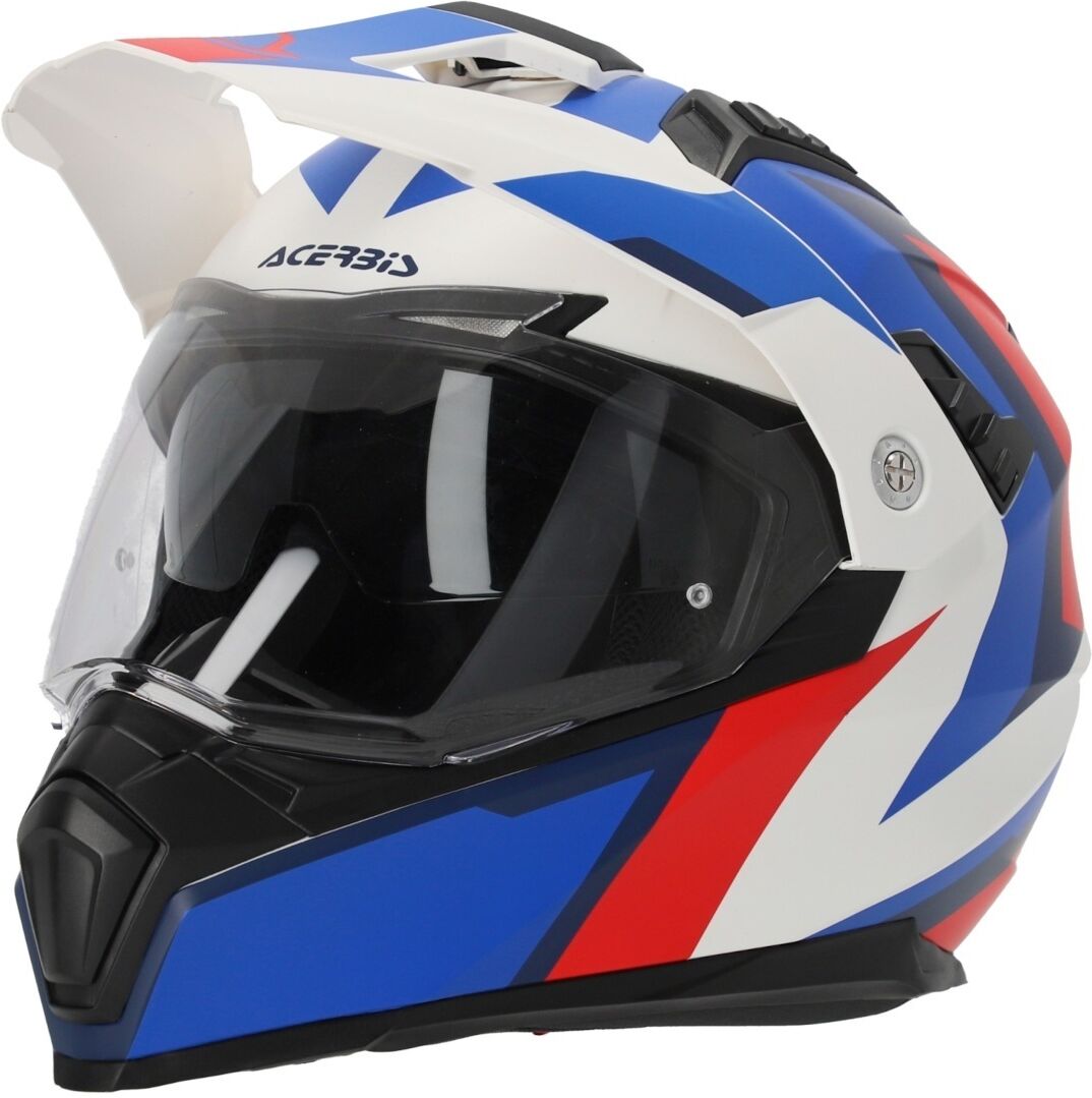 Acerbis Flip FS-606 2024 Casco de motocross - Blanco Rojo Azul (L)