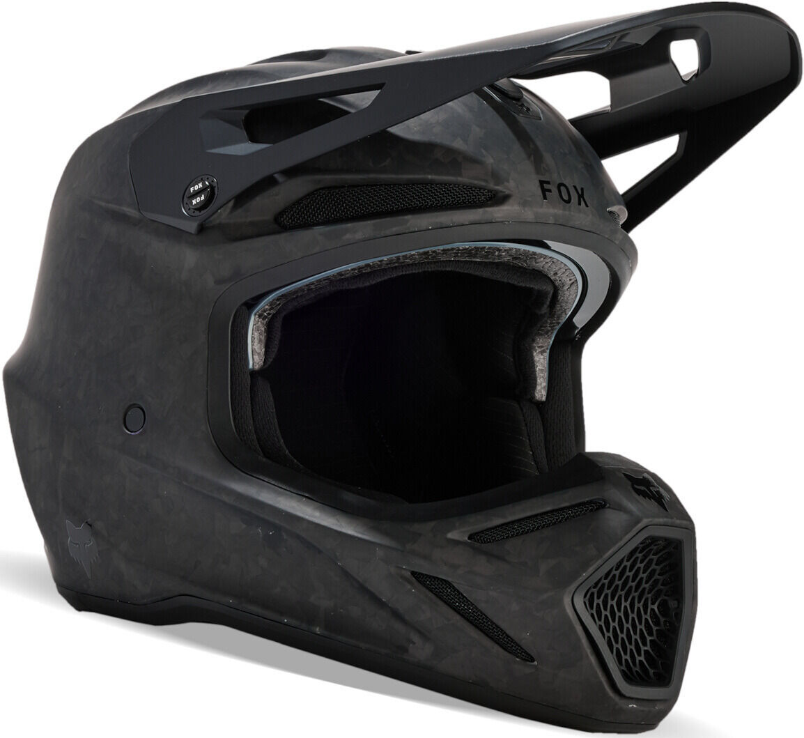 Fox V3 RS Carbon Solid MIPS Casco de motocross - Negro