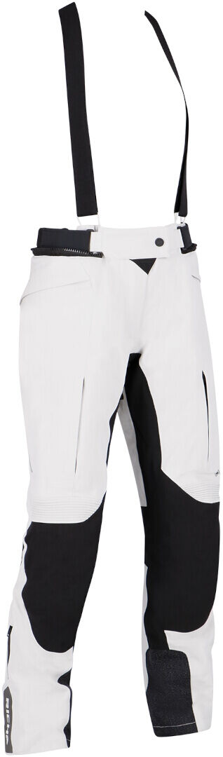 Richa Atlantic 2 Gore-Tex Pantalones textiles impermeables para mujer de motocicleta - Negro Gris (XL)