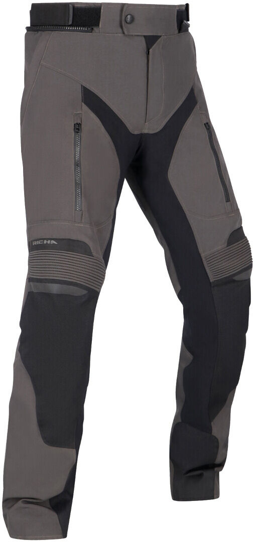 Richa Cyclone 2 Gore-Tex Pantalones textiles impermeables para motocicletas - Negro Gris (M)