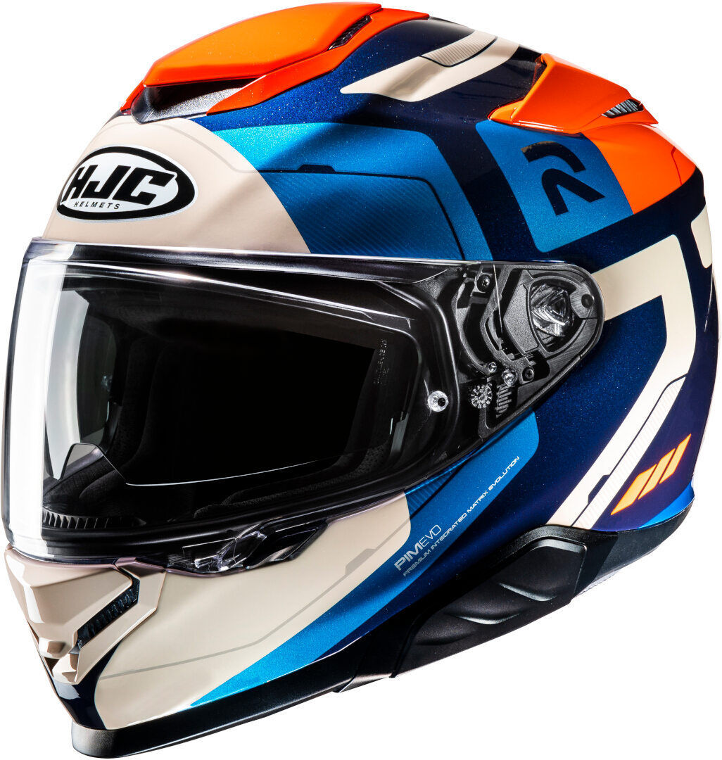 HJC RPHA 71 Cozad Casco - Blanco Azul Naranja (XL)