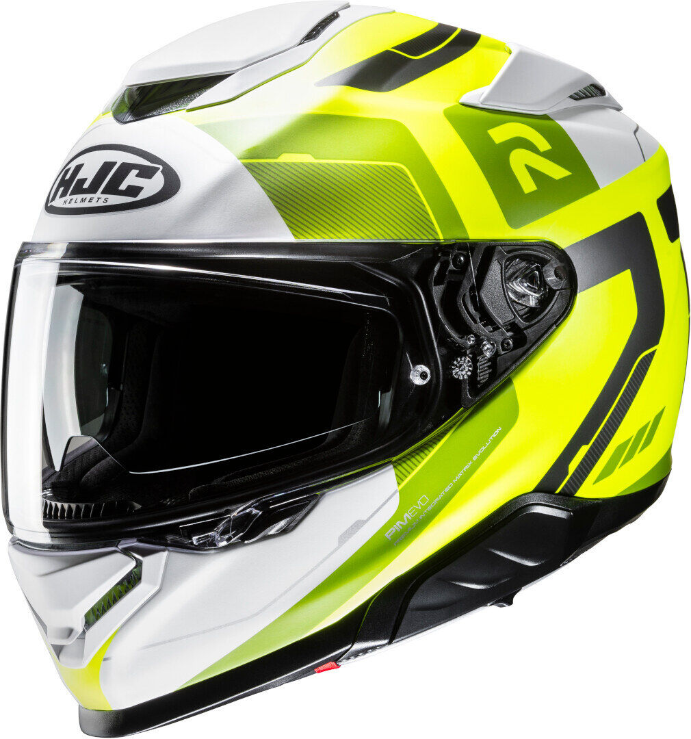 HJC RPHA 71 Cozad Casco - Blanco Verde Amarillo (XL)