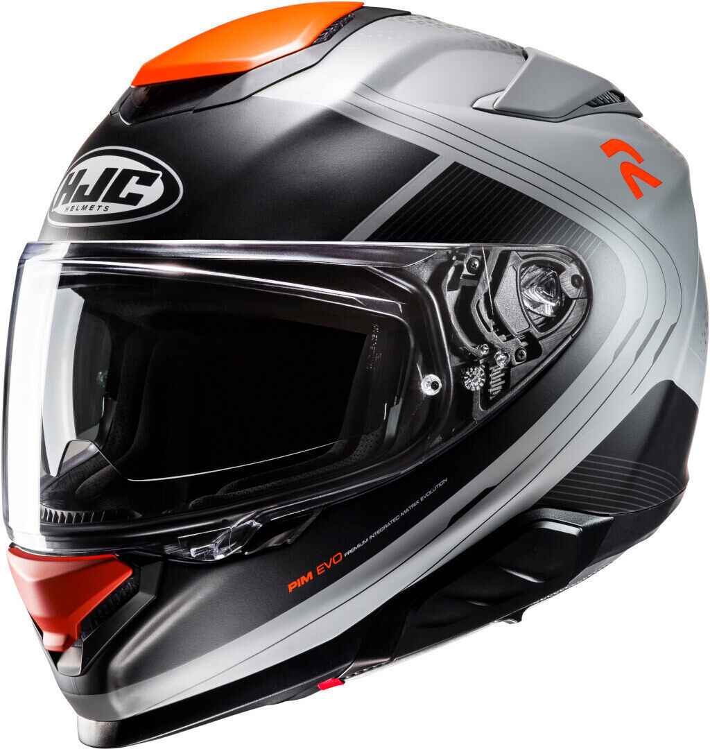 HJC RPHA 71 Frepe Casco - Negro Gris Naranja (S)