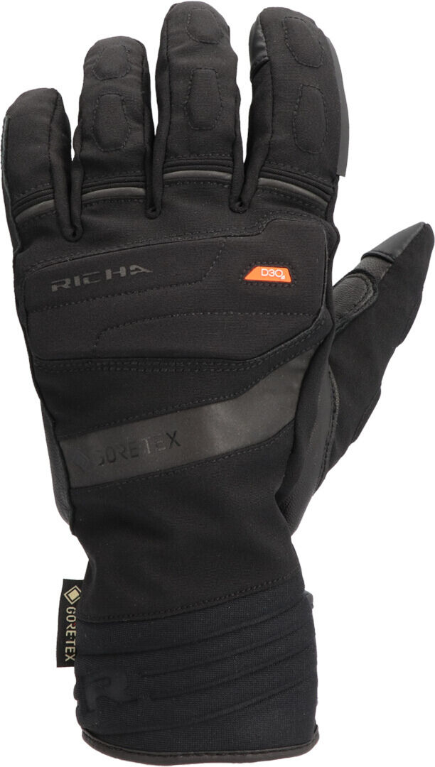 Richa Flex 2 Gore-Tex Guantes de moto impermeables - Negro (XL)