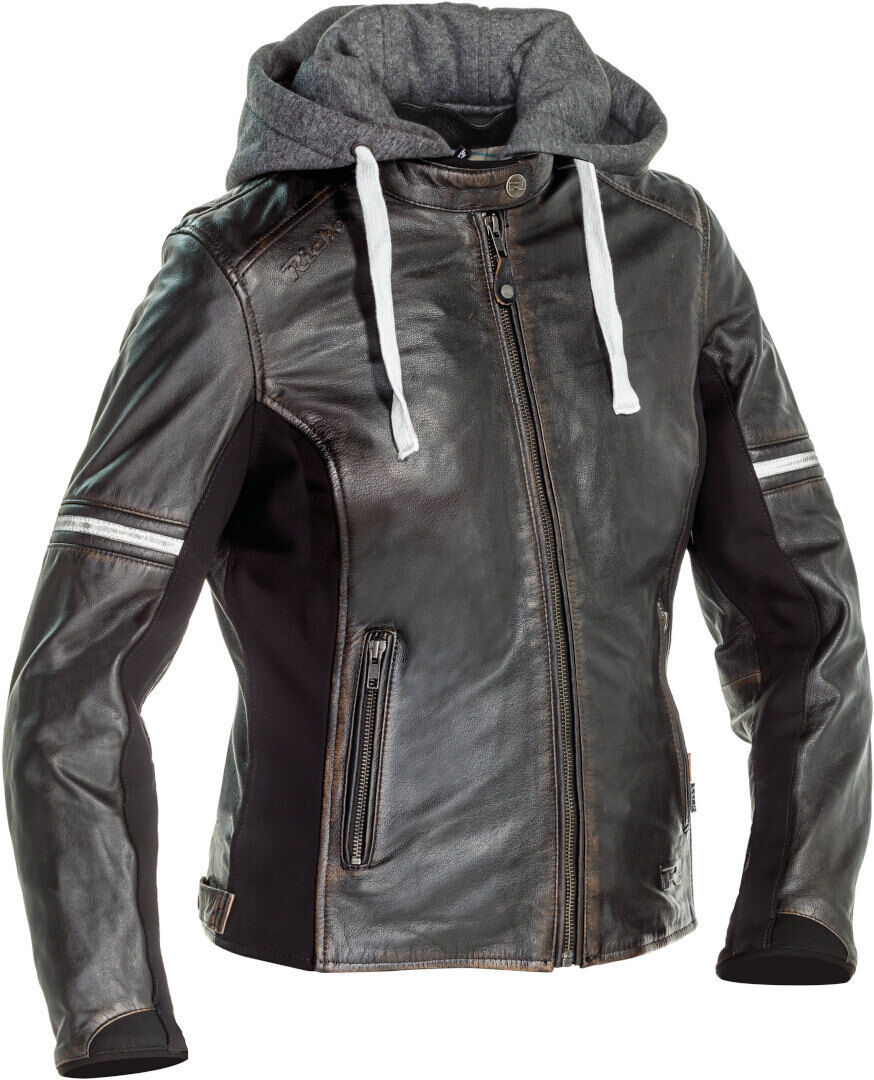 Richa Toulon 2 Chaqueta de cuero de moto para mujer - Marrón (36)