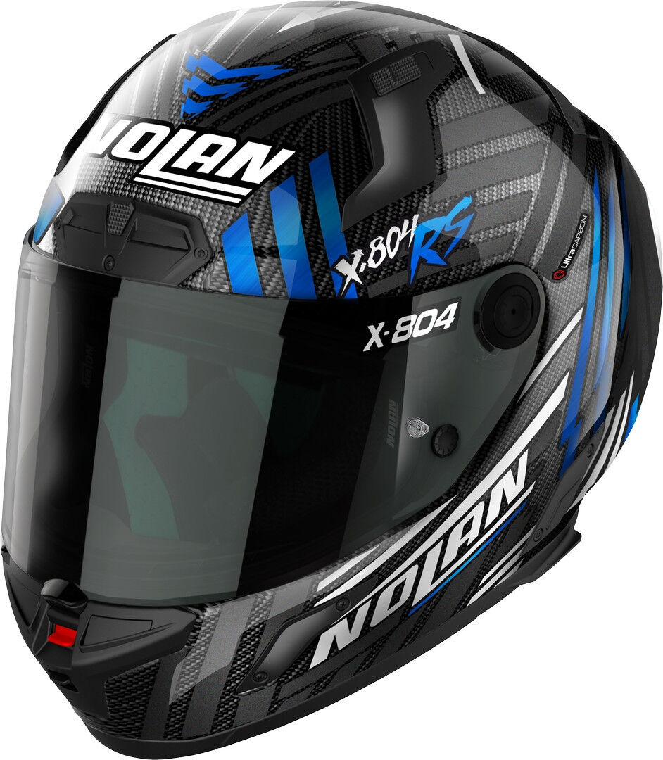 Nolan X-804 RS Ultra Carbon Spectre Casco - Negro Gris Azul (L)