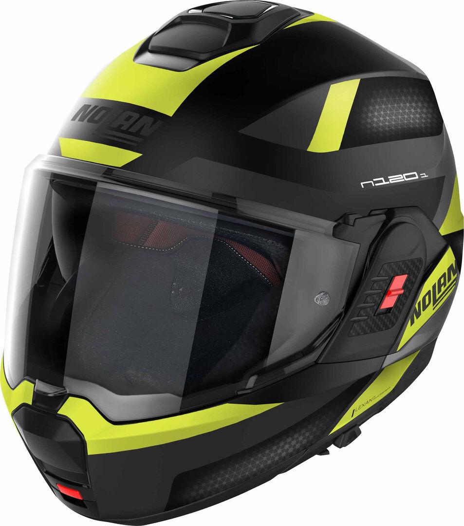 Nolan N120-1 06 Subway N-Com Casco - Negro Amarillo (XL)