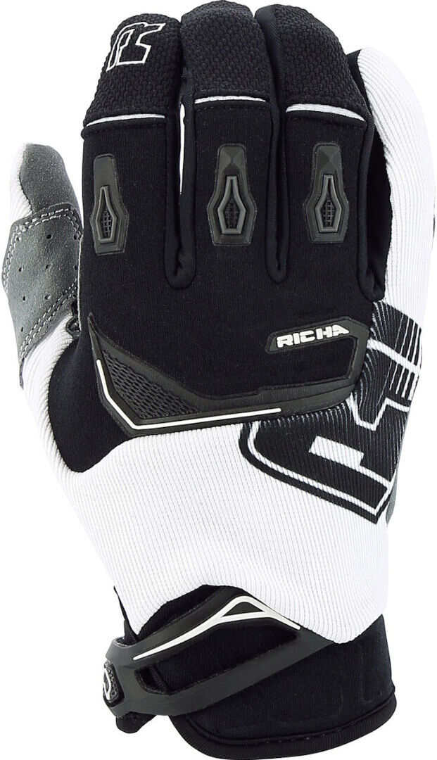 Richa Desert MX Guantes de Motocross perforados - Negro Gris Blanco (4XL)