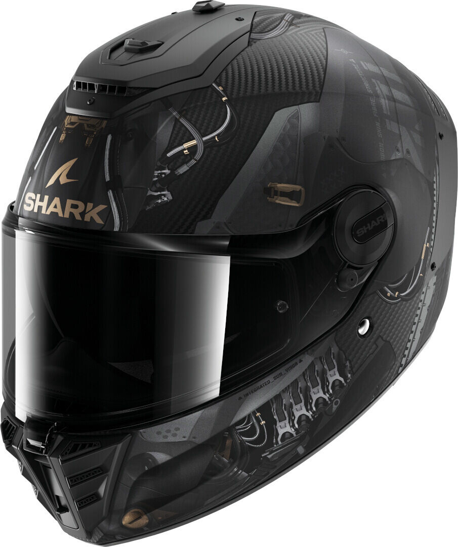 Shark Spartan RS Xbot Carbon Casco - Negro Gris (L)