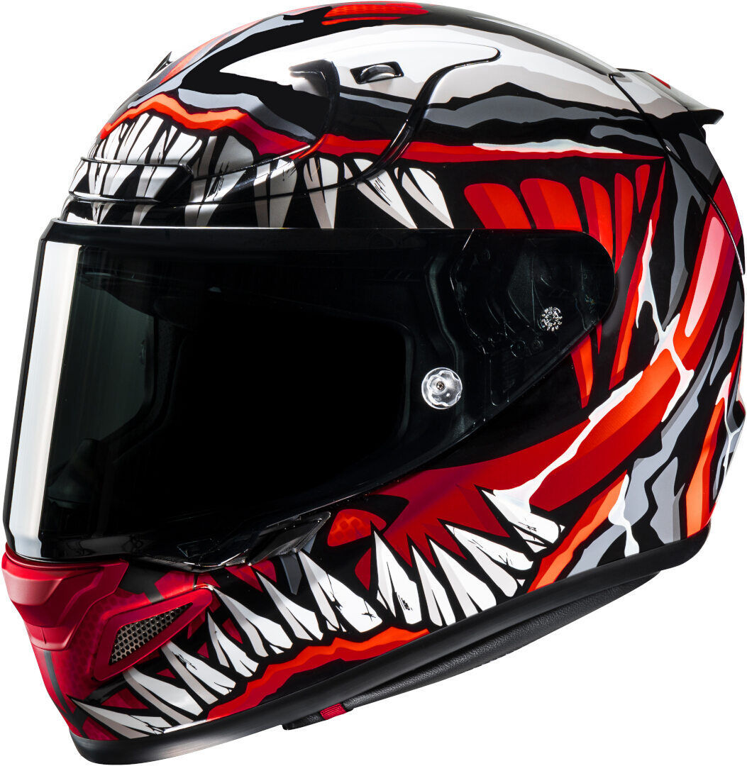 HJC RPHA 12 Maximized Venom Marvel Casco - Negro Blanco Rojo (L)