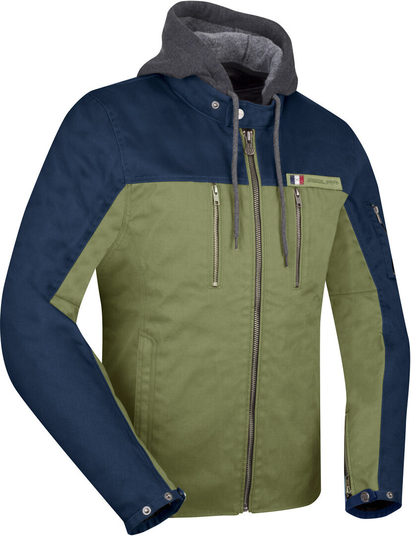 Segura Presto chaqueta textil impermeable para motocicletas - Azul Beige (XL)
