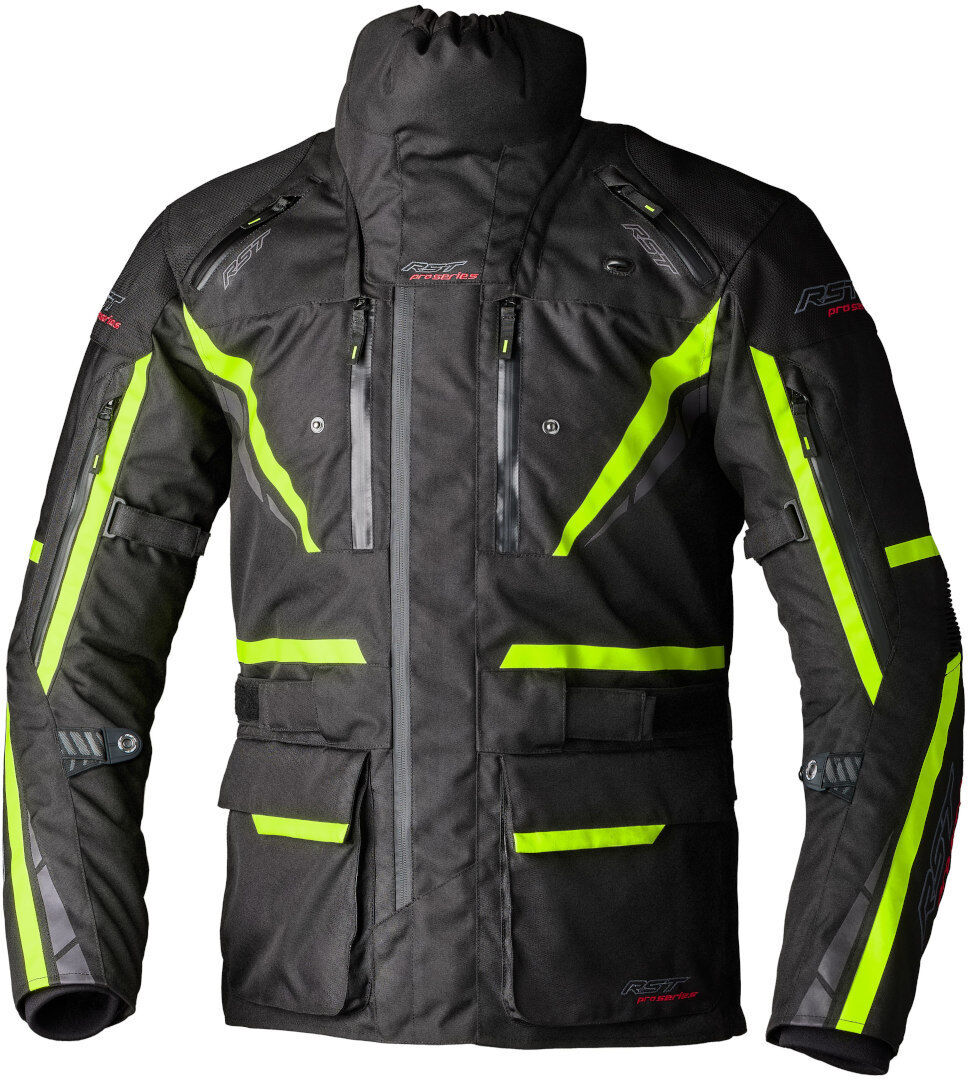 RST Pro Series Paragon 7 Chaqueta textil de moto - Negro Amarillo (2XL)