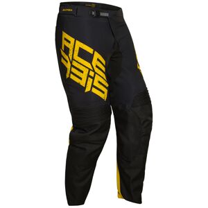 Acerbis LTD Caspian Pantalones de Motocross - Negro Amarillo (28)