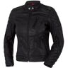 Bogotto Chicago Retro Chaqueta de cuero de moto para mujer - Negro (34)