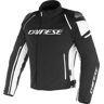 Dainese Racing 3 D-Dry Chaqueta de moto textil - Negro Blanco (56)