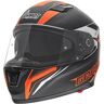 Germot GM 330 Decor Casco - Negro Naranja (XS)