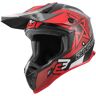 Bogotto V332 Rebelion Casco de Motocross - Negro Rojo (L)