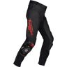 Furygan Raptor Evo Pantalones de cuero de motocicleta - Negro Rojo (44)